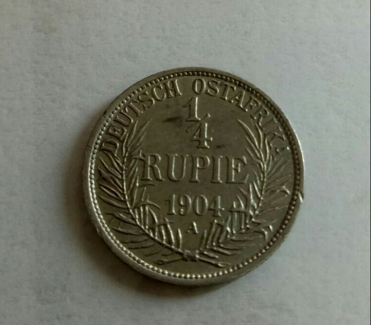 quarter rupie 1904 germany east afrika