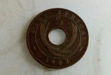 british east afrika 5 cent 1942