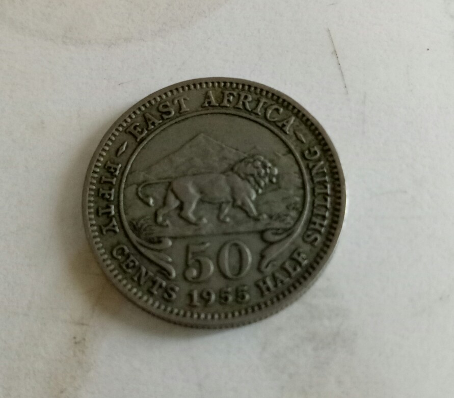 east afrika 50 cents 1955
