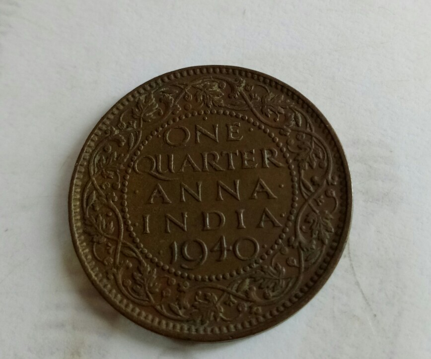 one quarter Anna India 1940