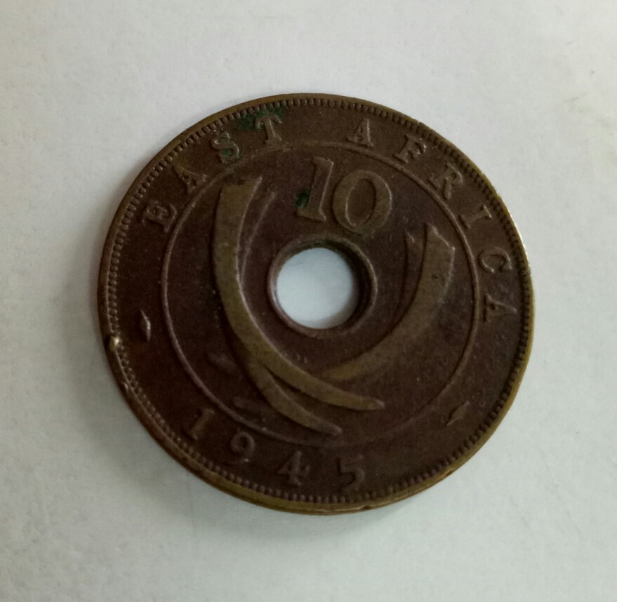 east afrika 10 cents 1945