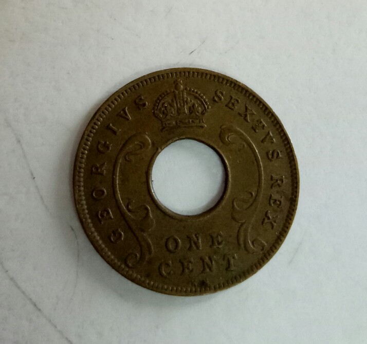 east afrika one cent 1951