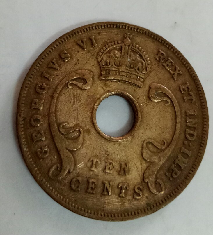 east afrika 10 cents 1942