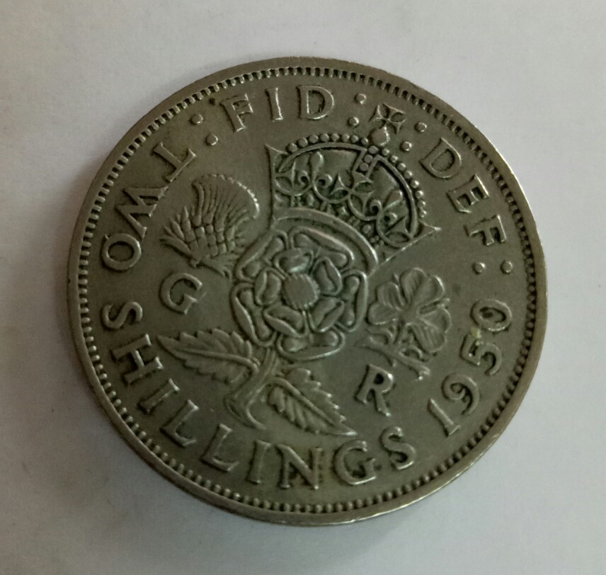 two shillings 1950 georgivs vi east afrika coins