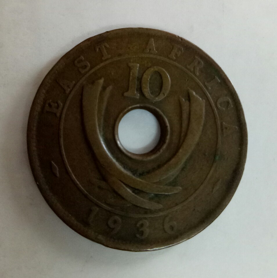 10 cents 1936 british east afrika