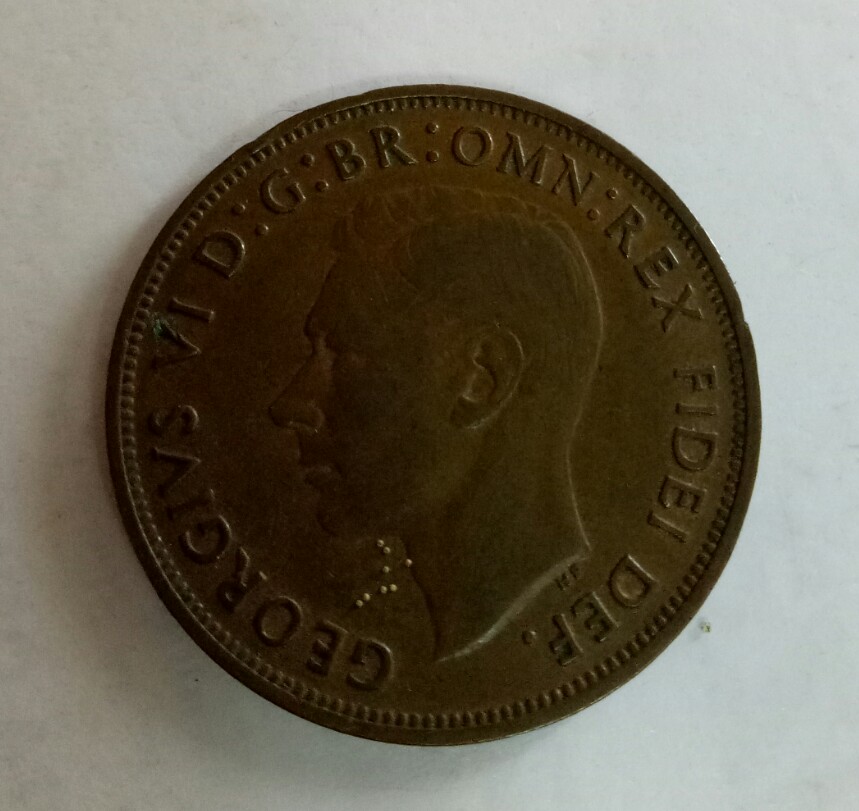 one penny 1949 british east afrika