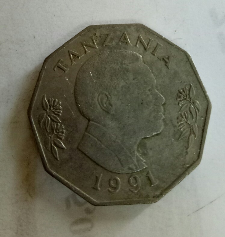 tanzania 1991 shilingi tano 5