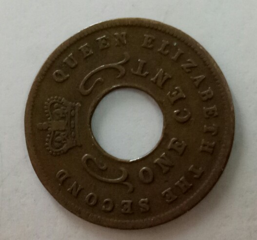 british east afrika one cent 1955