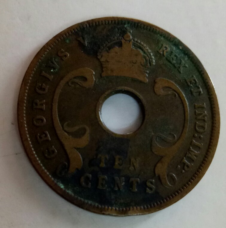 british east afrika 10 cents 1951