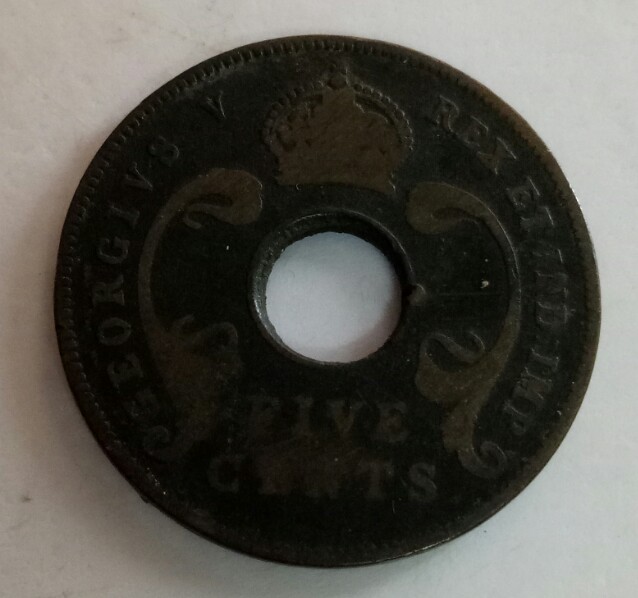 east africa 1925 five cent 5