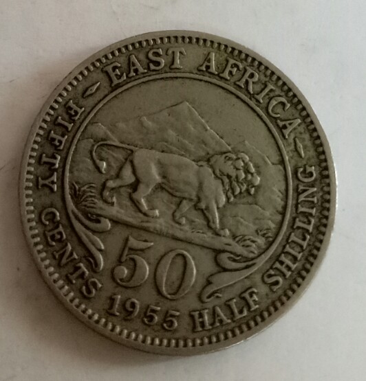 half shilling east afrika 50 cents