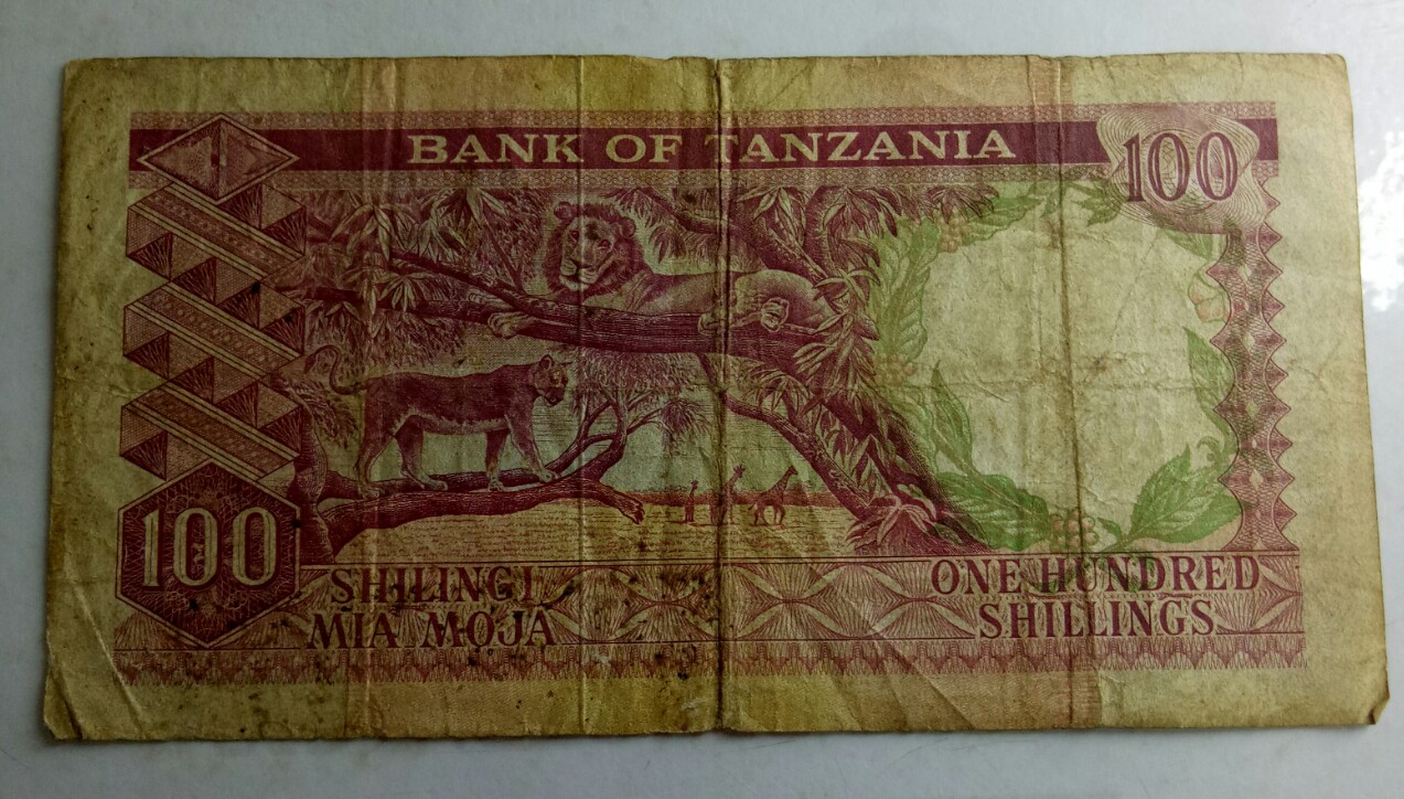 bank of tanzania shilingi mia moja 100