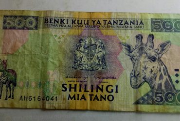 shilingi mia tano 500 benki kuu ya tanzania