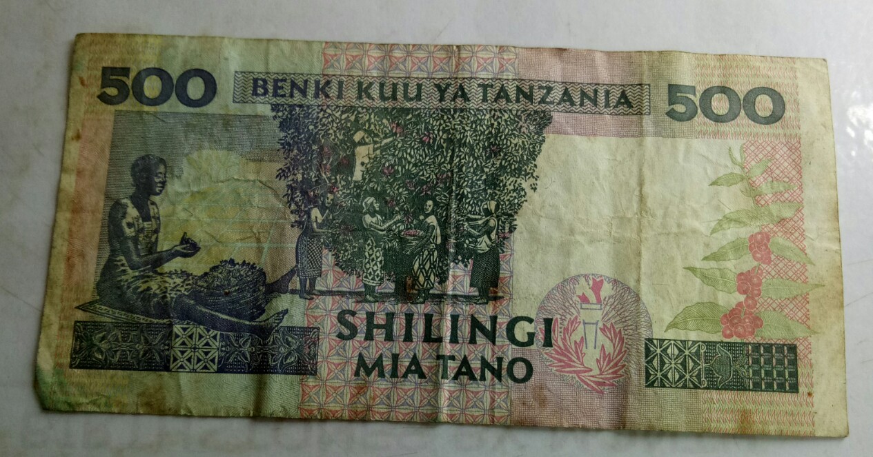 shilingi mia tano 500 benki kuu ya tanzania