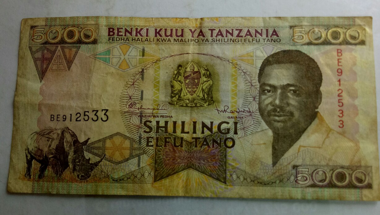 bank of tanzania five thousand shillings 5000