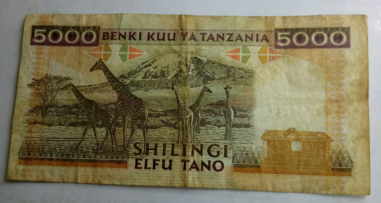 bank of tanzania five thousand shillings 5000