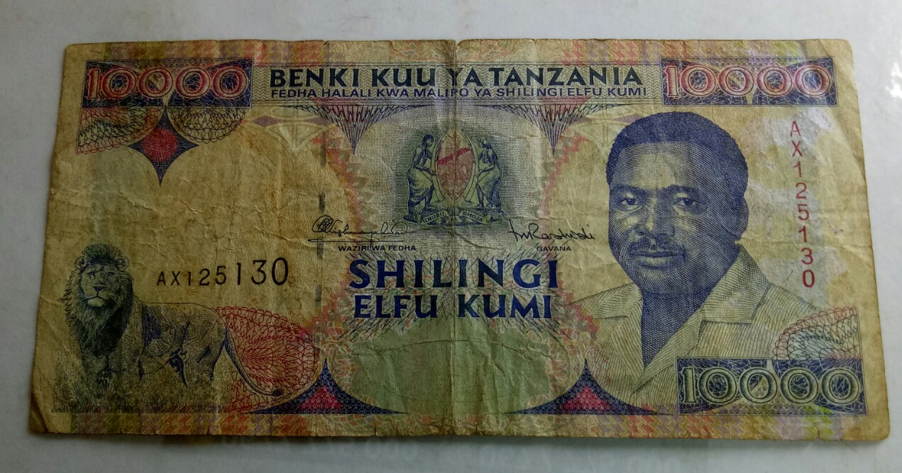 shilingi elfu kumi 10000 benki kuu ya tanzania