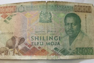 shilingi elfu moja 1000 bank of tanzania