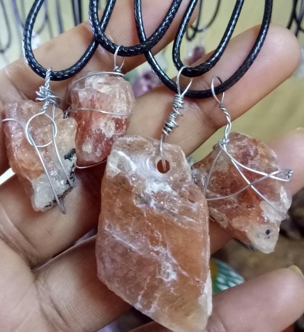 sandstone pendants from tanzania