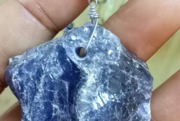 iolite pendants from tanzania