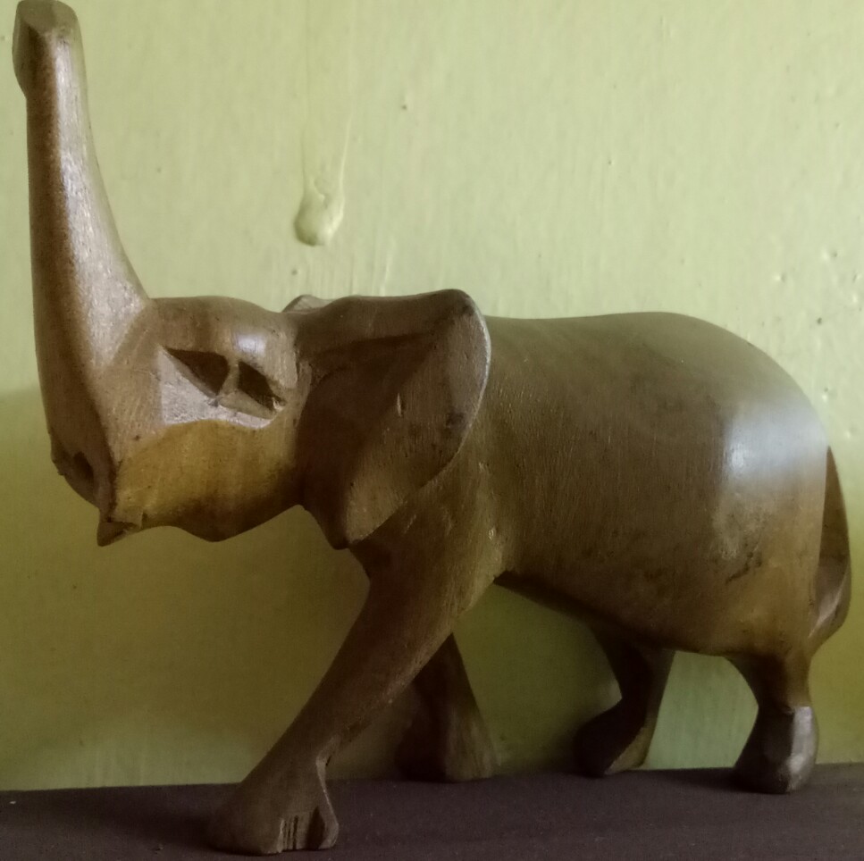 elephant carving from tanzania