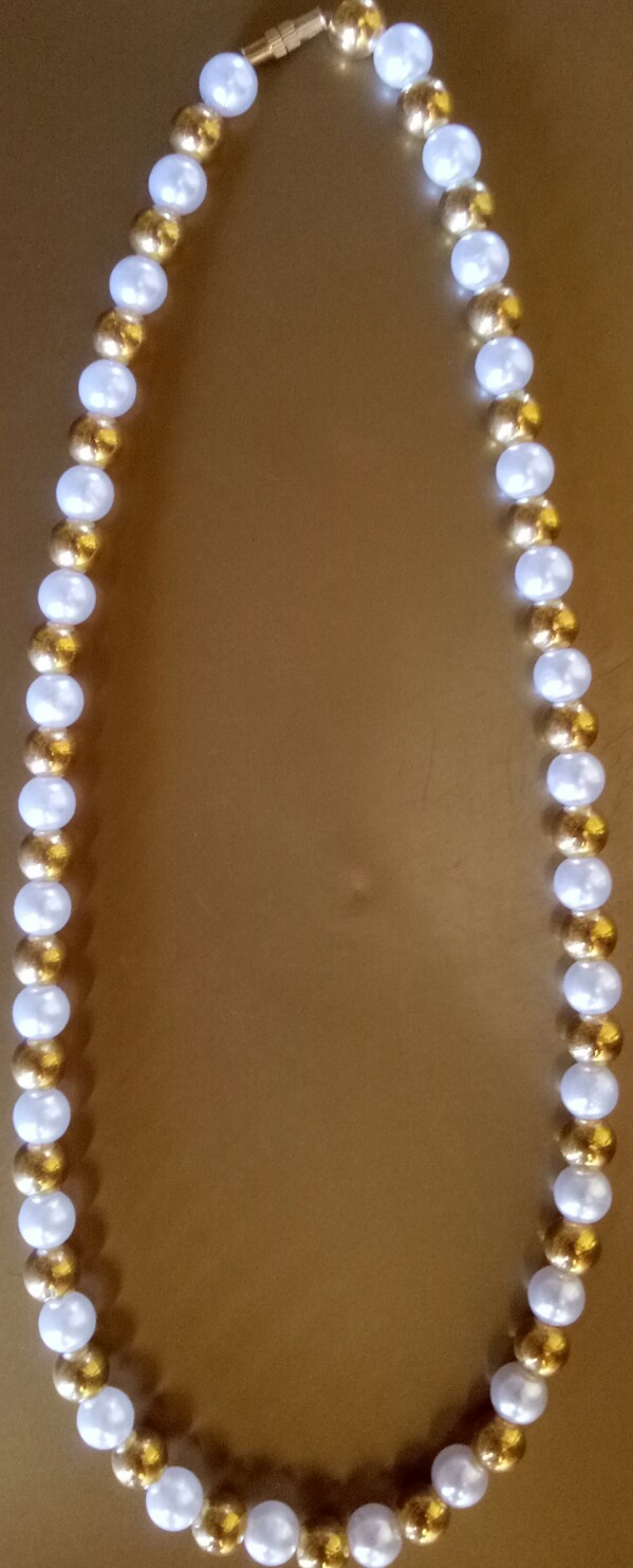 necklaces za gold na nyeupe