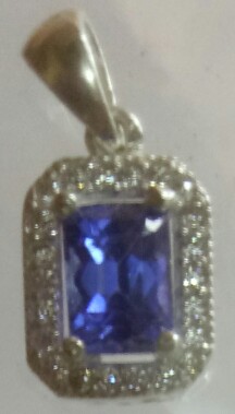 tanzanite pendants emerald shape