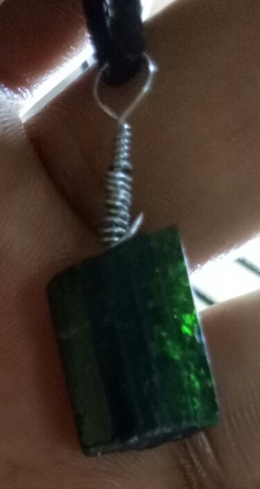 green tourmaline pendants from tanzania