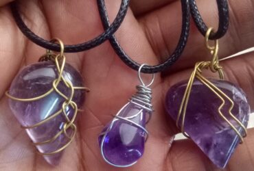 amethyst pendant tanzania