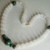 white quartz with malachite necklace tanzania